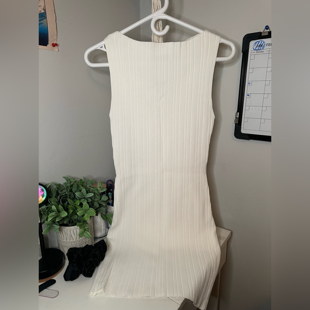 Dynamite white Ribbed Knit dress